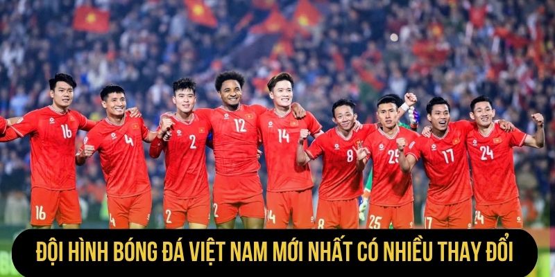 Đội hình bóng đá Việt Nam mới nhất có nhiều thay đổi